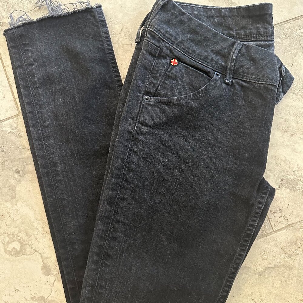 HUDSON black Denim Collin Flap Skinny size 27